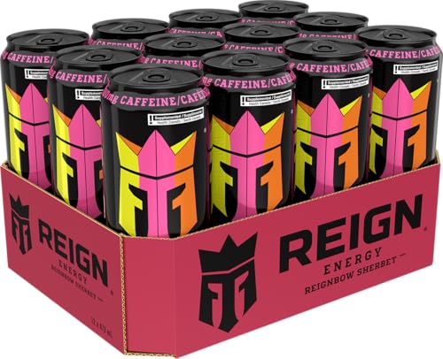 Reign Energy Reignbow Sherbet 473mL Cans - 12 Pack