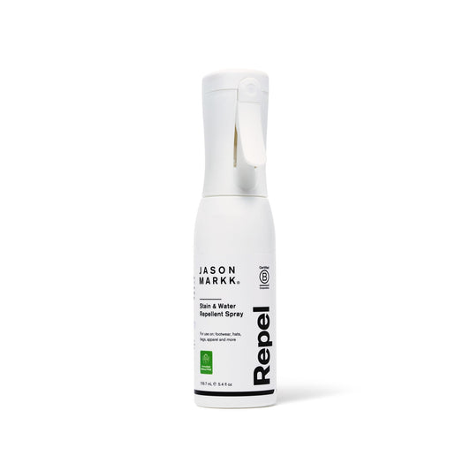 Jason Markk Shoe Protector Repel Spray, Water & Stain Repellent for Shoe and Sneaker Care, Non-Aerosol Footwear Protector Spray, Safe for Leather, Suede, Nubuck, Cotton, Knits, 5.4oz