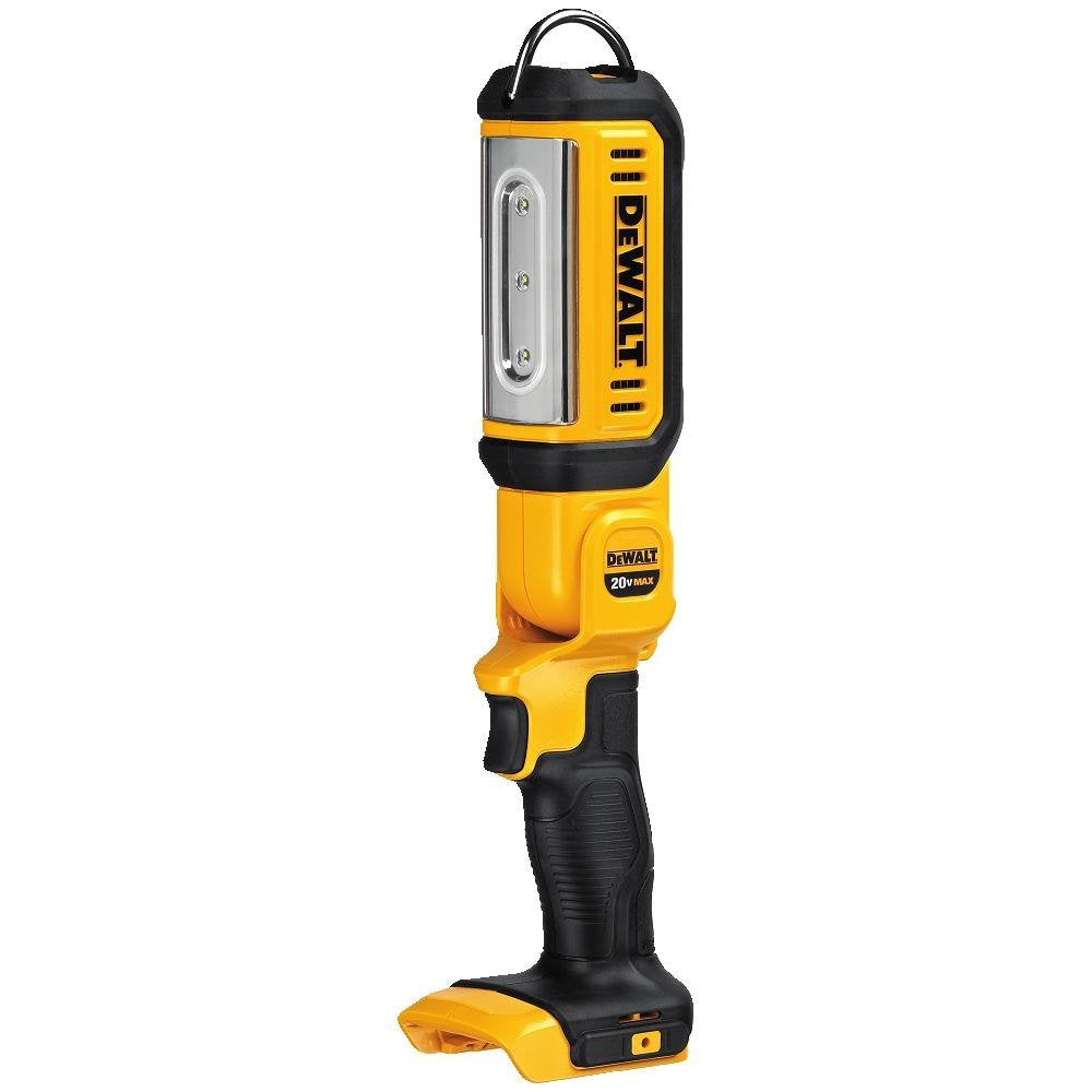 DEWALT 20V MAX LED Work Light, Rechargeable Flashlight, Pivoting Head, Hand Held, Tool Only (DCL050) DEWALT