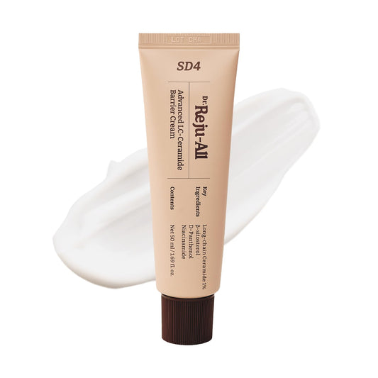Dr. Reju-All Advanced LC-Ceramide Barrier Cream - Patented Long Chain Ceramide Deep Hydration - Lightweight Korean Face Moisturizer for Strengthening Skin Barrier - 50ml