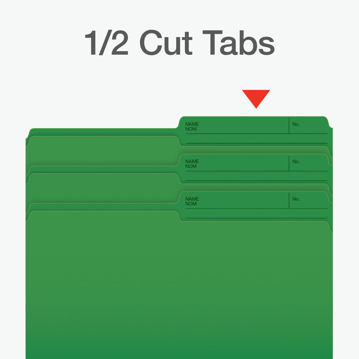 Pendaflex File Folders - Green Colour File Organizers, 1/2 Cut Tab, Legal Size, Durable Paper Stock, 100/Box, Ideal for Office, Home, and School Organization