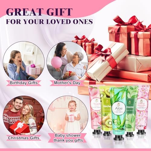 120 Pack Hand Cream Gift Set, Travel Size Lotion, Mini Hand Cream, Hand Creams for Dry Cracked Hands, Bulk Christmas Gift for Coworkers Adults Women 🍁 All In One Marketplace Canada