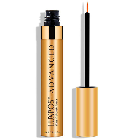 LUXROS Eyelash Serum 5 mL, Eyelash Enhancer Serum for Longer, Thicker Healthier Lashes, Made in USA, 5mL 6 Month Supply - Available at All In One Marketplace Canada