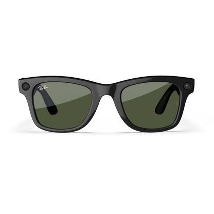 Ray-Ban Meta Glasses, Wayfarer - Shiny Black/G15 Green - Available at All In One Marketplace Canada