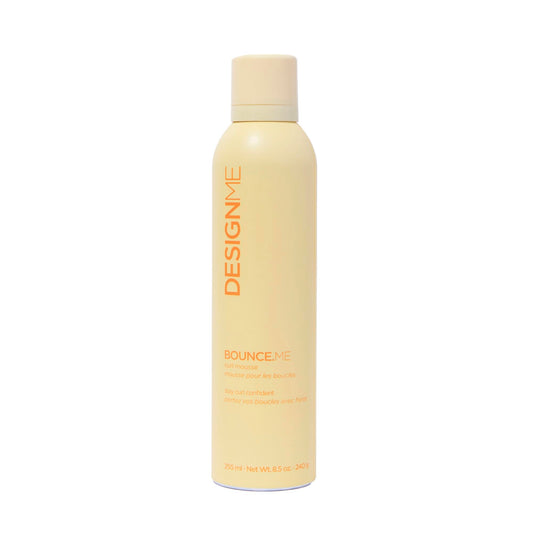 Design.Me BOUNCE.ME Curl Mousse | Lightweight Curl Defining for Wavy & Curly Hair | Frizz Control, Humidity Resistant, Alcohol-Free Mousse for Hair Styling | CGM Approved Design.Me