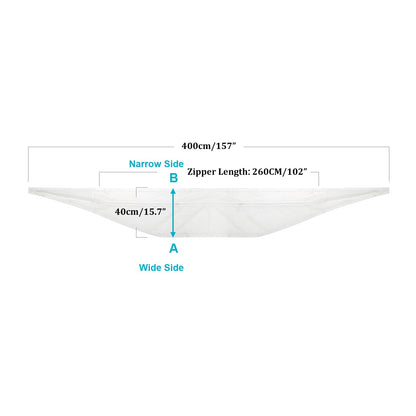 HOOMEE 400 CM (157") Universal Window Seal for Portable Air Conditioner and Tumble Dryer