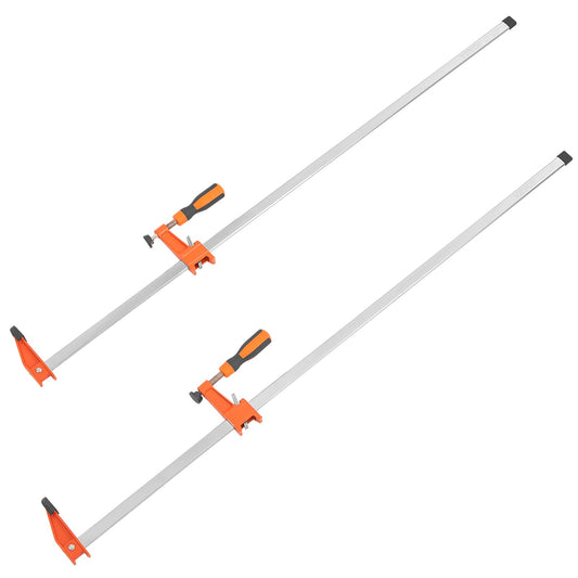VEVOR Bar Clamps for Woodworking, 2-Pack 36" Clamp, Quick-Change F Clamp with 600 lbs Load Limit, 2.5" Throat Depth, Cast Iron and Carbon Steel, Wood Clamps for Woodworking Metal Working VEVOR