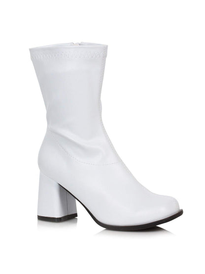 Ellie Shoes Women's Halloween Fashion Boot, White/Patent Shiny, 11