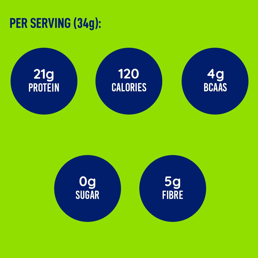 LeanFit Organic Plant-Based Protein Powder - Natural Vanilla Flavor, 21g Protein Per Serving, 44 Servings, 1.5kg