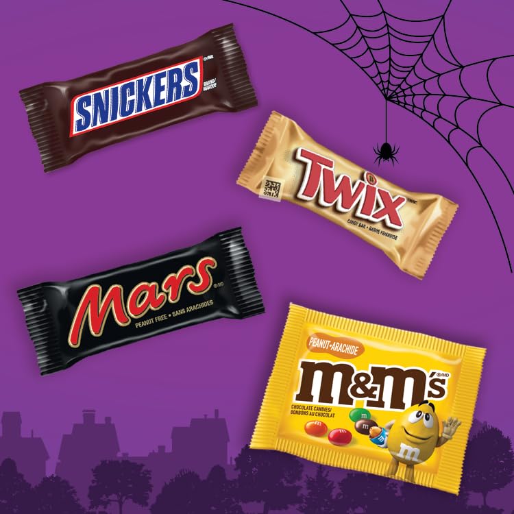 MARS Variety, Halloween Chocolate Candy, Assorted Fun Size, 120 Count