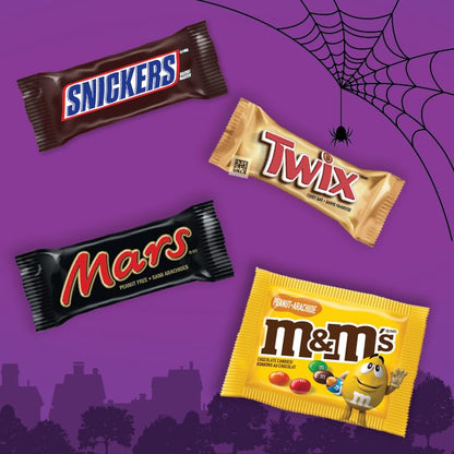 MARS Variety, Halloween Chocolate Candy, Assorted Fun Size, 120 Count