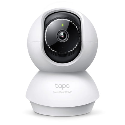 Tapo 3K 5MP Pan/Tilt Security WiFi Camera, Baby & Pet Camera, 360° Motion Tracking, 2-Way Audio, 40Ft. Night Vision, Cloud & Local Storage (Up to 512 GB), Works w/Alexa & Google (Tapo C230)