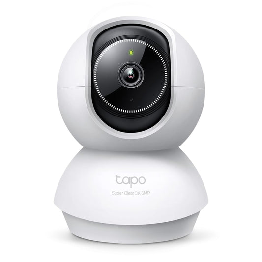 Tapo 3K 5MP Pan/Tilt Security WiFi Camera, Baby & Pet Camera, 360° Motion Tracking, 2-Way Audio, 40Ft. Night Vision, Cloud & Local Storage (Up to 512 GB), Works w/Alexa & Google (Tapo C230)