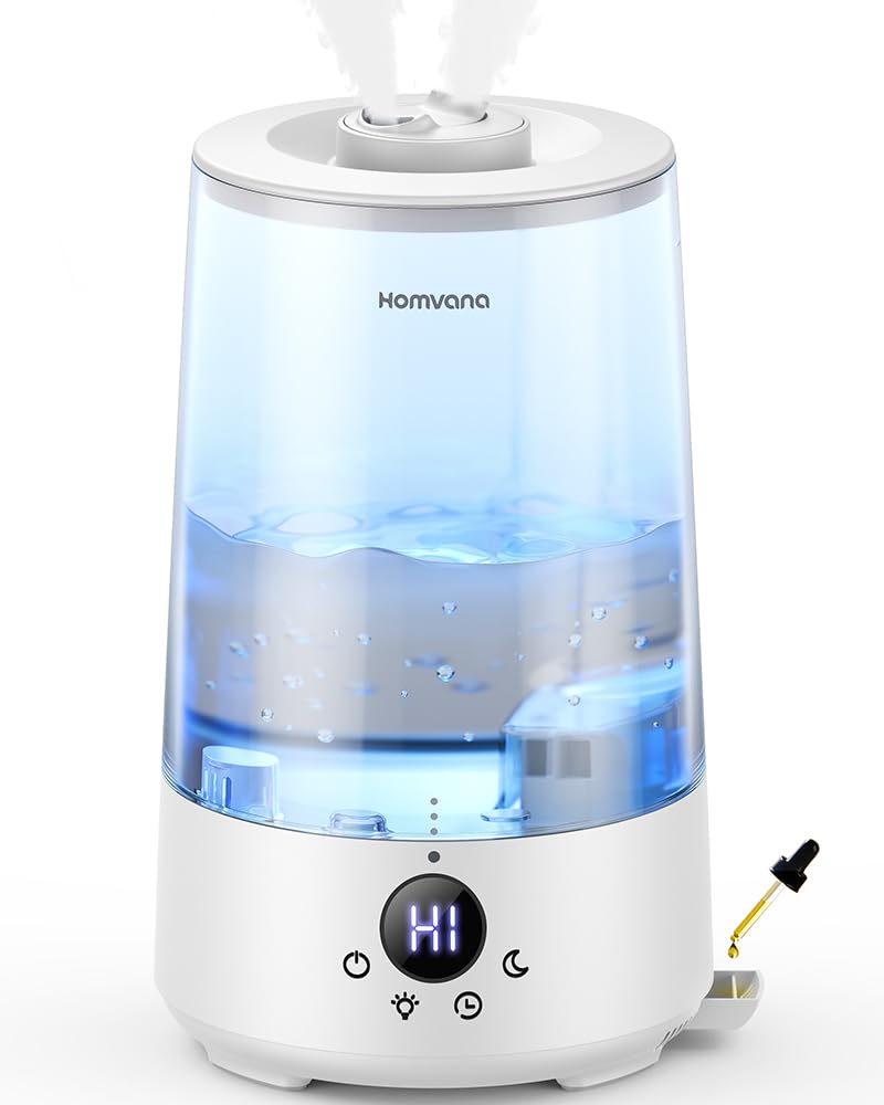 Homvana 3.6L Top-Fill Humidifiers for Bedroom Home, 360° Cool Mist, 16dB 🍁 All In One Marketplace Canada