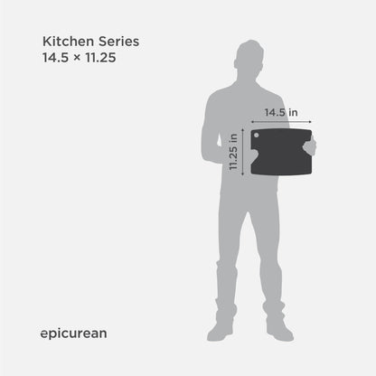 Epicurean Kitchen Series Cutting Board, 14.5-Inch × 11.25-Inch, Slate