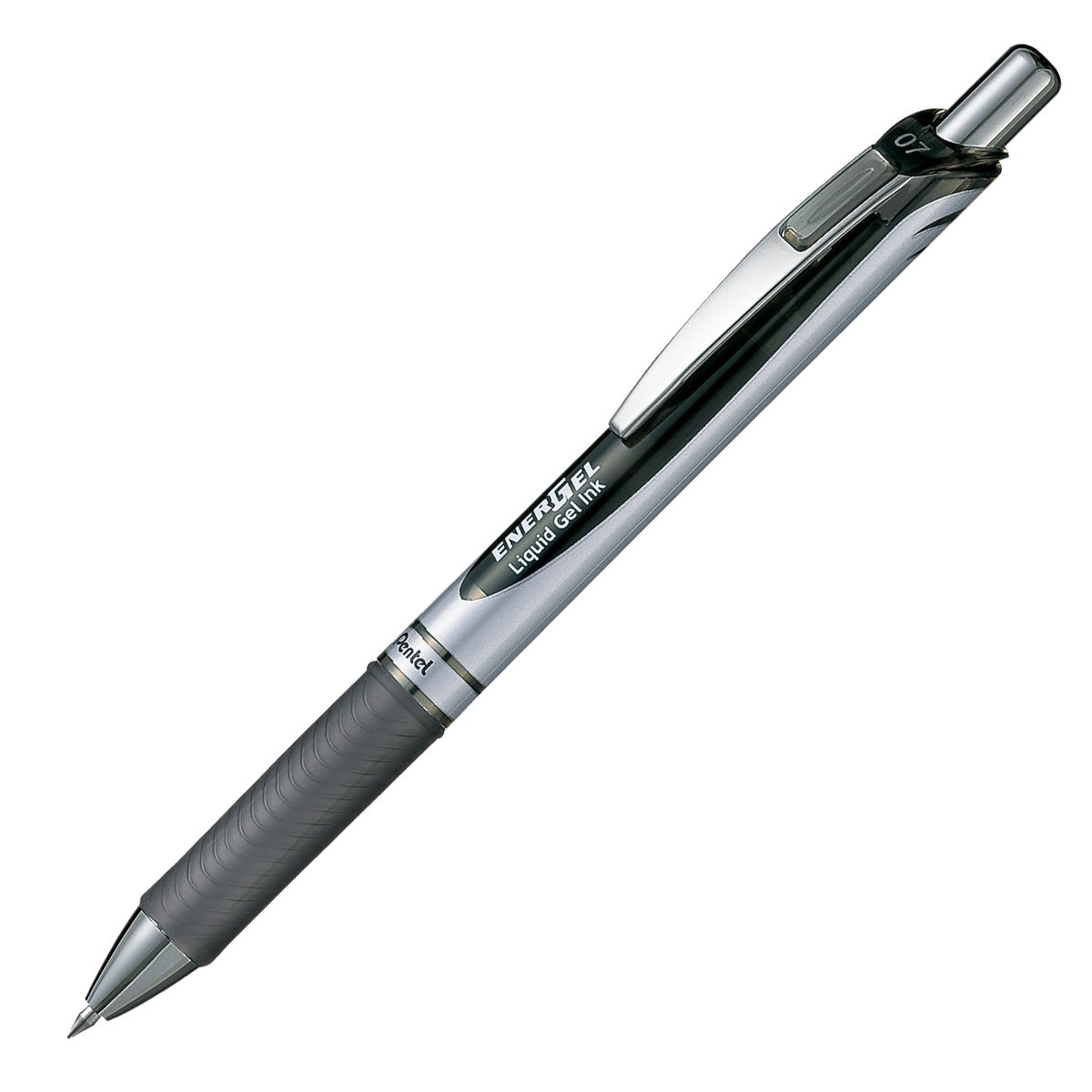 Pentel EnerGel Retractable Liquid Gel Rollerball, 0.7mm Medium Point, 12 Colours Assorted, Box of 12