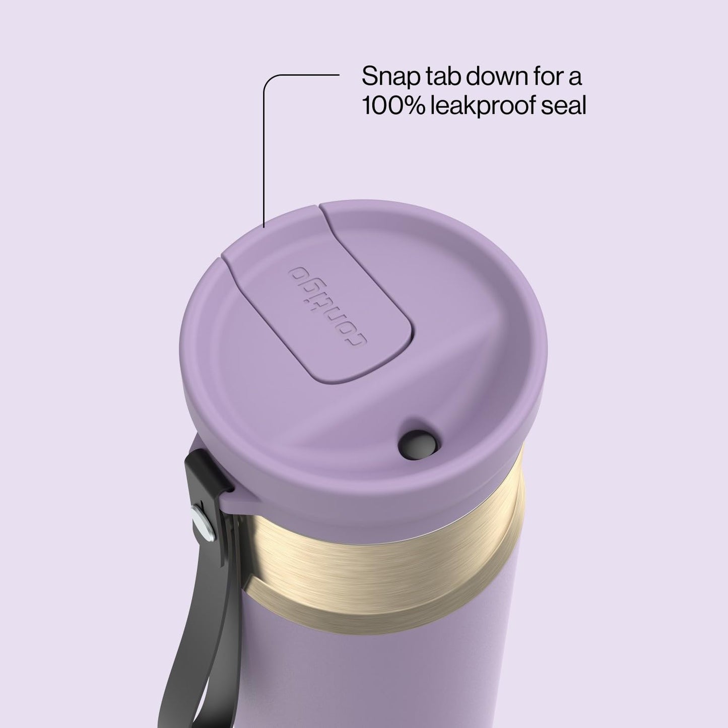Contigo SnapSeal 24 oz Water Bottle w/Carry Strap & Reusable Straw | Vacuum-Insulated Stainless Steel for Hot & Cold Drinks | Spill-Proof Lid | BPA & Lead-Free | Dishwasher Safe 🍁 All In One Marketplace Canada