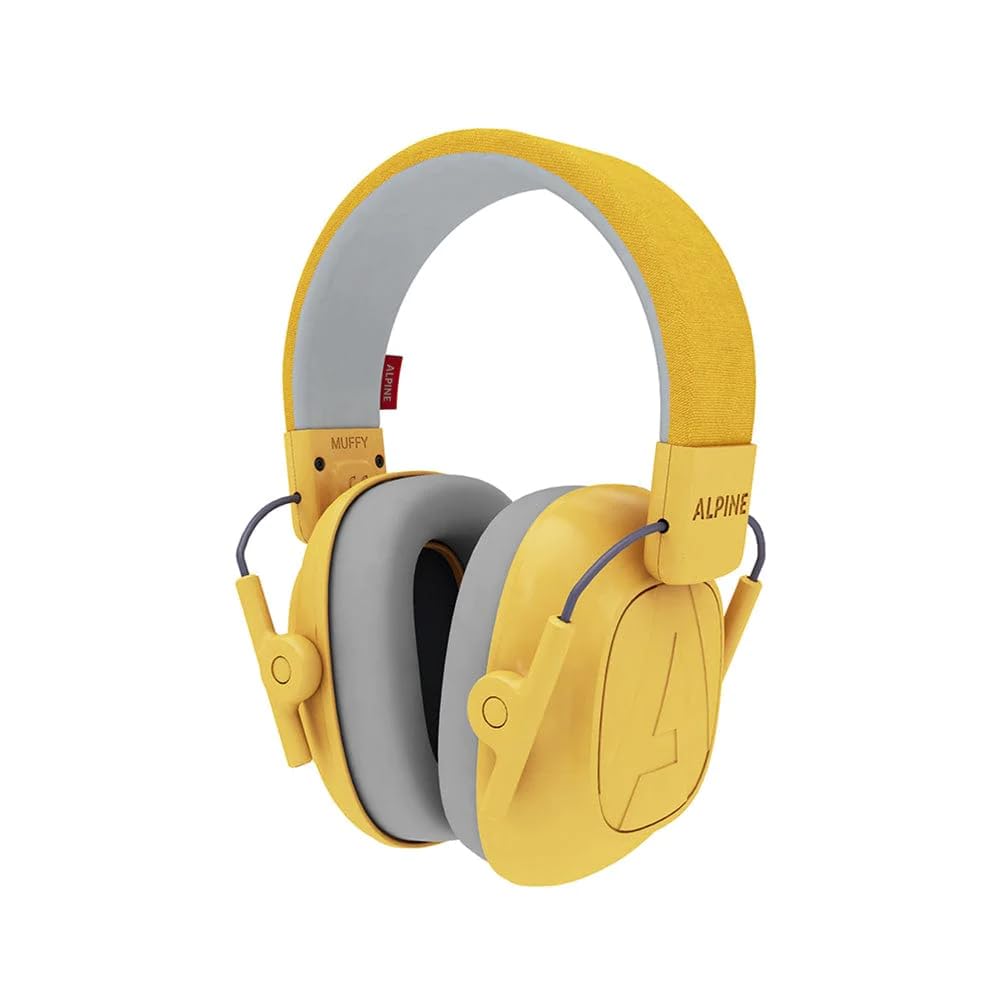 Alpine Muffy - Noise Cancelling Headphones for Kids - CE & ANSI Certified - Earmuffs for Autism - Kids Ear Protection for Sensory & Concentration Aid - Yellow 🍁 All In One Marketplace Canada