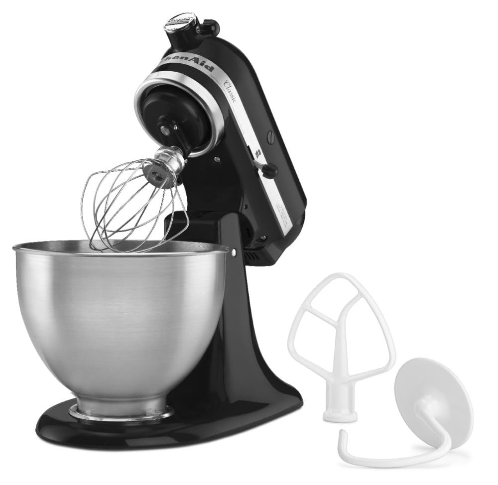 KitchenAid Classic Series 4.5-Quart Tilt-Head Stand Mixer, Onyx Black, K45SSOB