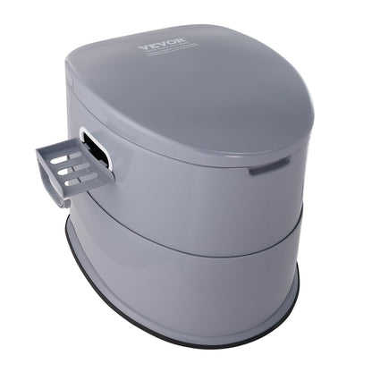 VEVOR Portable Toilet for Camping, Porta Potty with 1.3 Gal Detachable Inner Bucket & Removable Paper Holder, Commode with Dual Lids, Travel Toilet for Adults Kids Outdoor Camping Car Long Road Trips VEVOR
