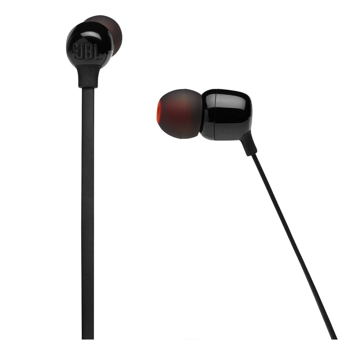 JBL Tune 125 - Bluetooth Wireless in-Ear Headphones with 3-Button Mic/Remote and Flat Cable - Black JBL