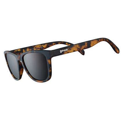 goodr Bosley's Basset Hound Dreams Polarized Sunglasses, Medium Sized (OG), Brown Translucent Frames with Brown Non-Reflective Glare Reducing Lenses, UV400 Protection, No Slip, No Bounce - Available at All In One Marketplace Canada