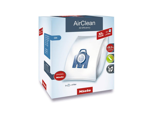 Miele Original AirClean 3D Efficiency GN Dust Bags for Vacuum Cleaners, 8 x Dust Bags, 2 x Motor Protection, 2 x Exhaust Filters, Value Pack-10455150 🍁 All In One Marketplace Canada Miele