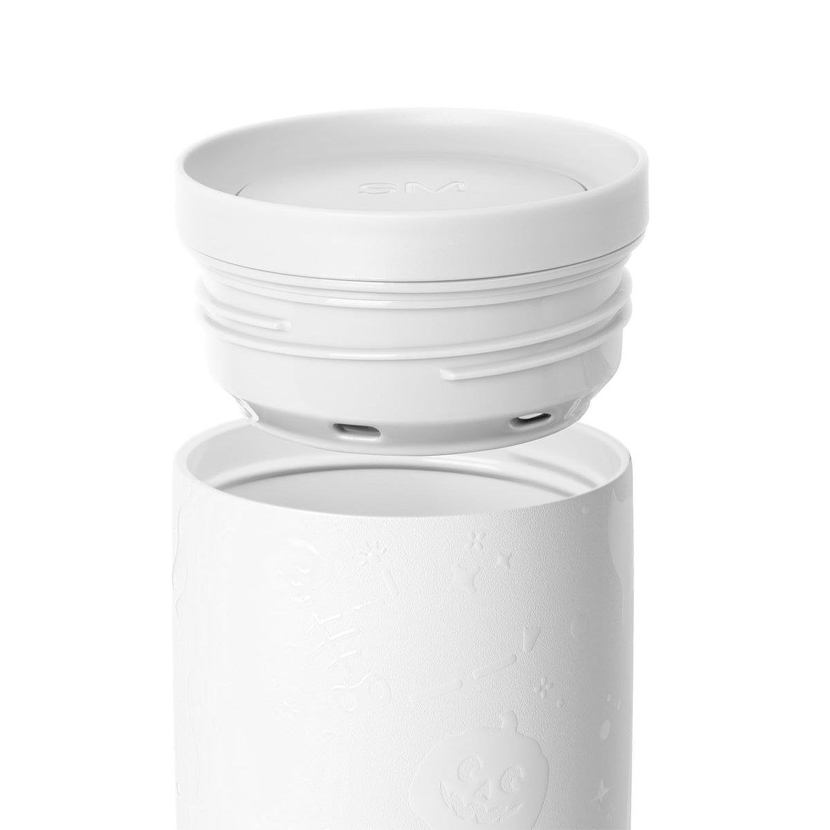 Gobelet de voyage pour café Simple Modern Halloween, couvercle à 360° | 475 ml | Squelettes