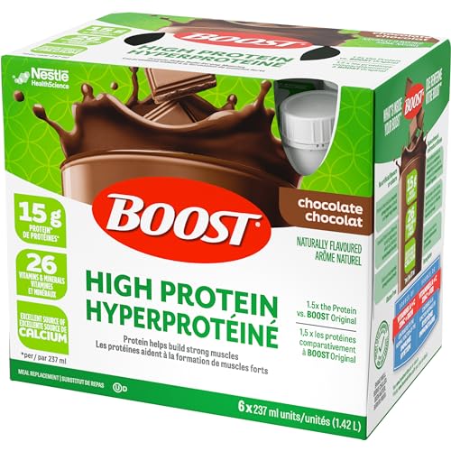 BOOST High Protein Meal Replacement Drink, Chocolate, 24 x 237 ml