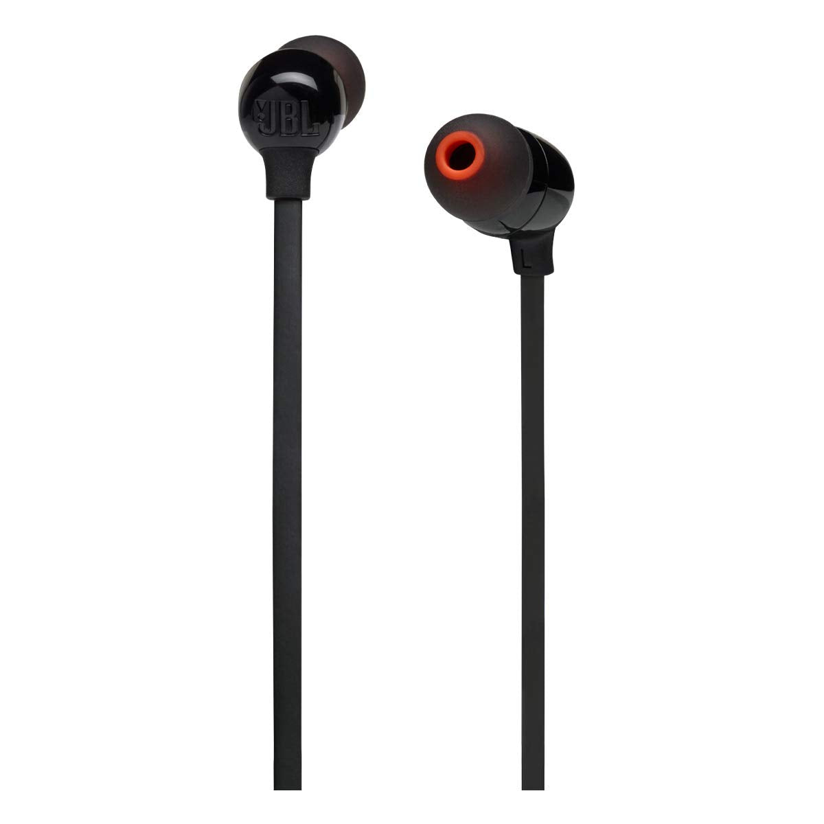 JBL Tune 125 - Bluetooth Wireless in-Ear Headphones with 3-Button Mic/Remote and Flat Cable - Black JBL