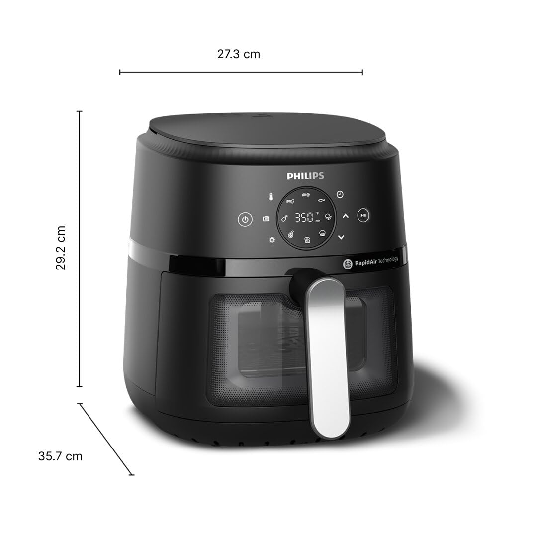Philips 2000 Series Airfryer, RapidAir Technology, 13-in-1 Ways to Cook, 4.2L Capacity, Healthier Meals Up to 90% Less Fat, Easy to Clean, Dishwasher Safe, Touchscreen Control, HomeID App (NA221/00) - Available at All In One Marketplace Canada