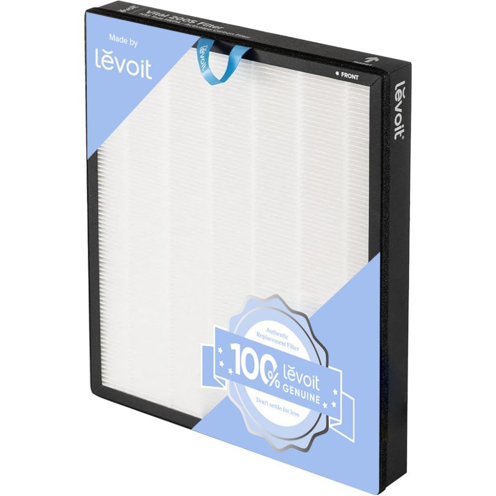 Levoit Vital 200S-P Air Purifier Replacement Filter, AHAM VERIFIDE, Genuine Vital 200S-RF Air Filter, High-Efficiency Activated Carbon, Removes Pet Dander, Smoke Odor, Allergens, 1 Pack, White - Available at All In One Marketplace Canada