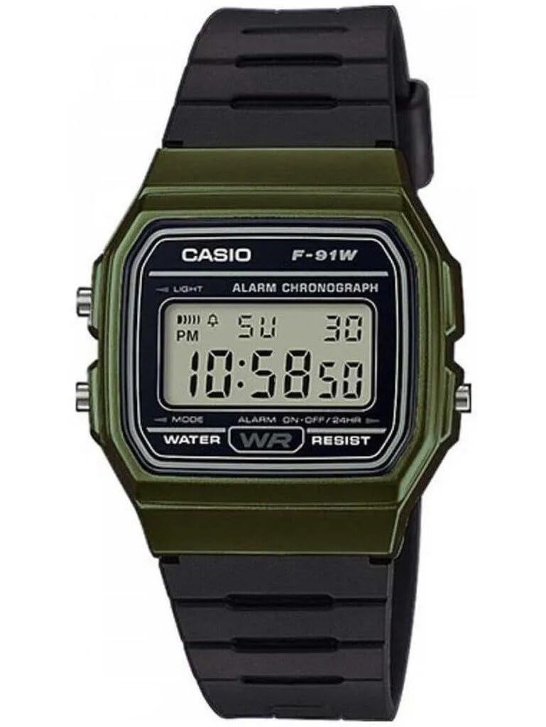 Casio Men's F-91WM-3ACF Classic Digital Display Quartz Black Watch