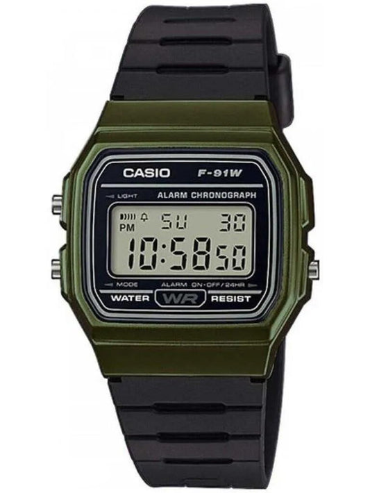 Casio Men's F-91WM-3ACF Classic Digital Display Quartz Black Watch