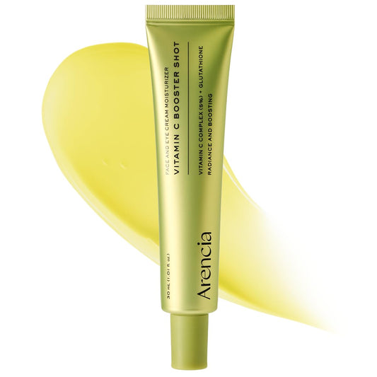 Arencia Vitamin C Booster Shot Serum with Glutathione, Niacinamide and Vitamin E for Dark Spot Care, Fine Lines & Wrinkles, Glass Skin, Korean Skincare 30ml