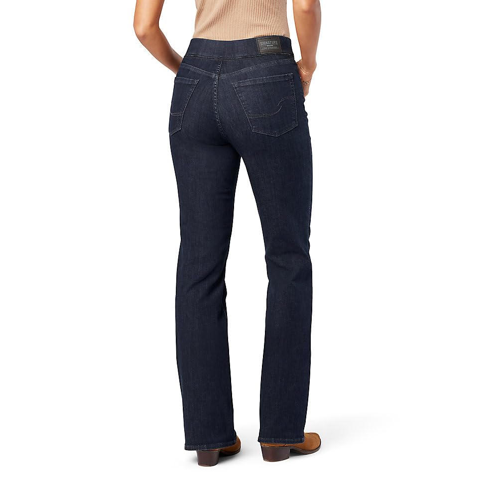 Levi Strauss Signature Gold Women's Totally Shaping Pull-on Bootcut Jeans High-Rise Stretch Denim, Shadow Nebula, 18 Plus