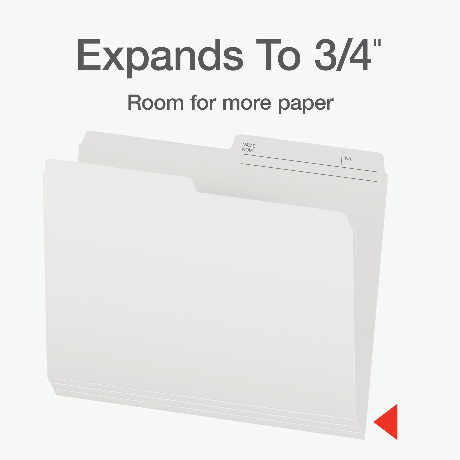 Pendaflex File Folders, 100-Pack, Letter Size 8.5" x 11", Reversible 1/2 Cut Tabs, Tear-Resistant Durable Paper Stock, Ivory, for Office Supplies, School Projects, Home Filing Systems Pendaflex