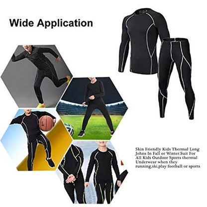 Minghe Boys Hockey Base Layer Moisture Wicking Quick Dry Underwear 2 Pcs 🍁 All In One Marketplace Canada