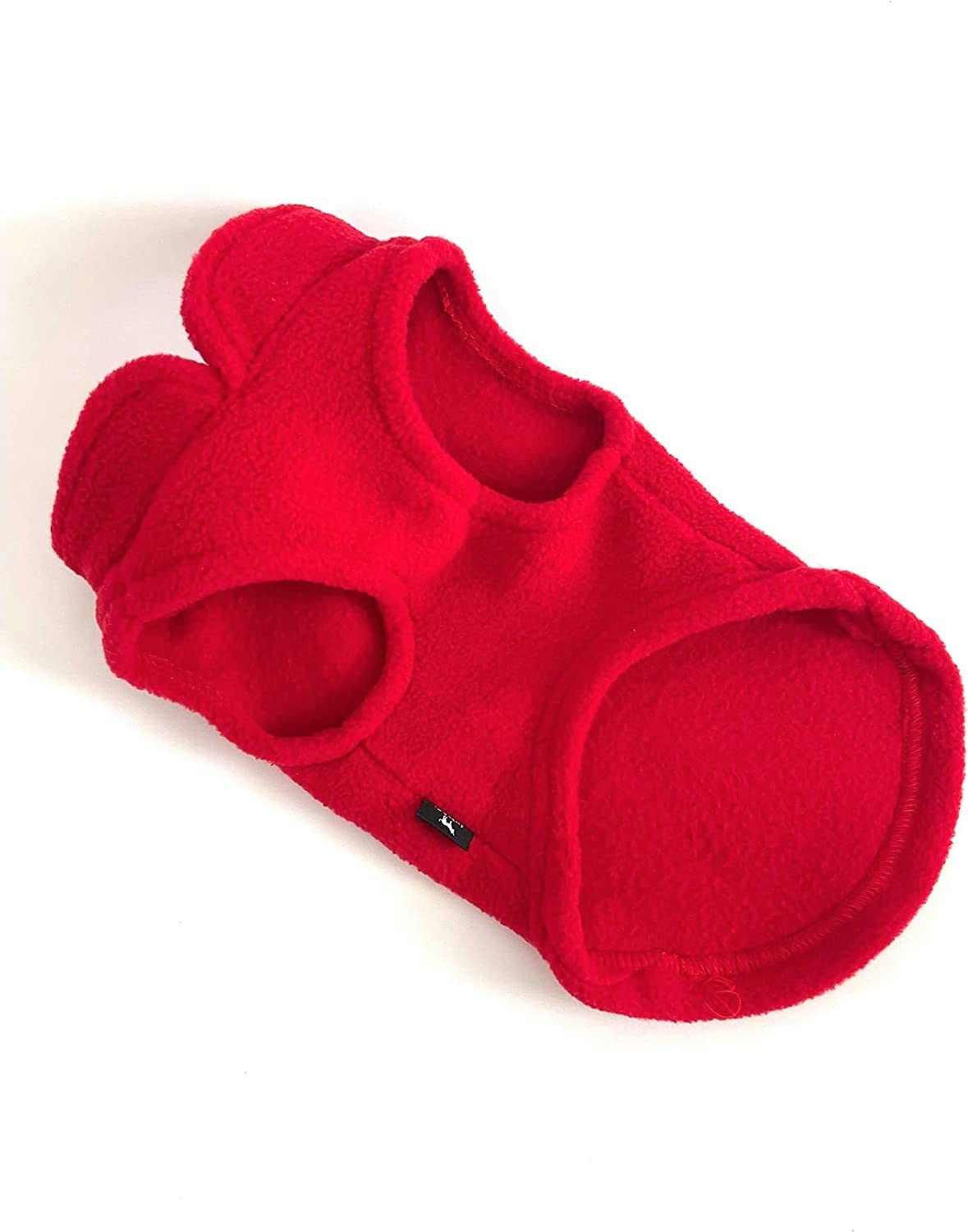 JACKO & CO Dog Fleece Vest Sweater with Leash Ring - Red L (Dogs 10-16 lbs) 🍁 All In One Marketplace Canada