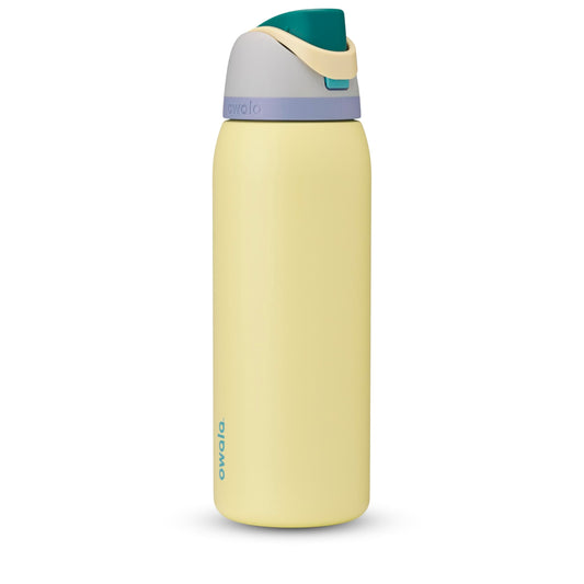 Bouteille d'eau isolée en acier inoxydable Owala FreeSip avec paille, bouteille d'eau de sport sans BPA, idéale pour les voyages, 1,2 L, Sunny Daze 🍁 All In One Marketplace Canada