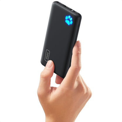 INIU Power Bank, Slimmest 10000mAh Portable Charger, Triple 3A High-Speed Charge External Battery Pack with Flashlight, USB C Phone Charger for iPhone 17 16 15 14 13 Samsung S22 Google LG iPad etc - Available at All In One Marketplace Canada