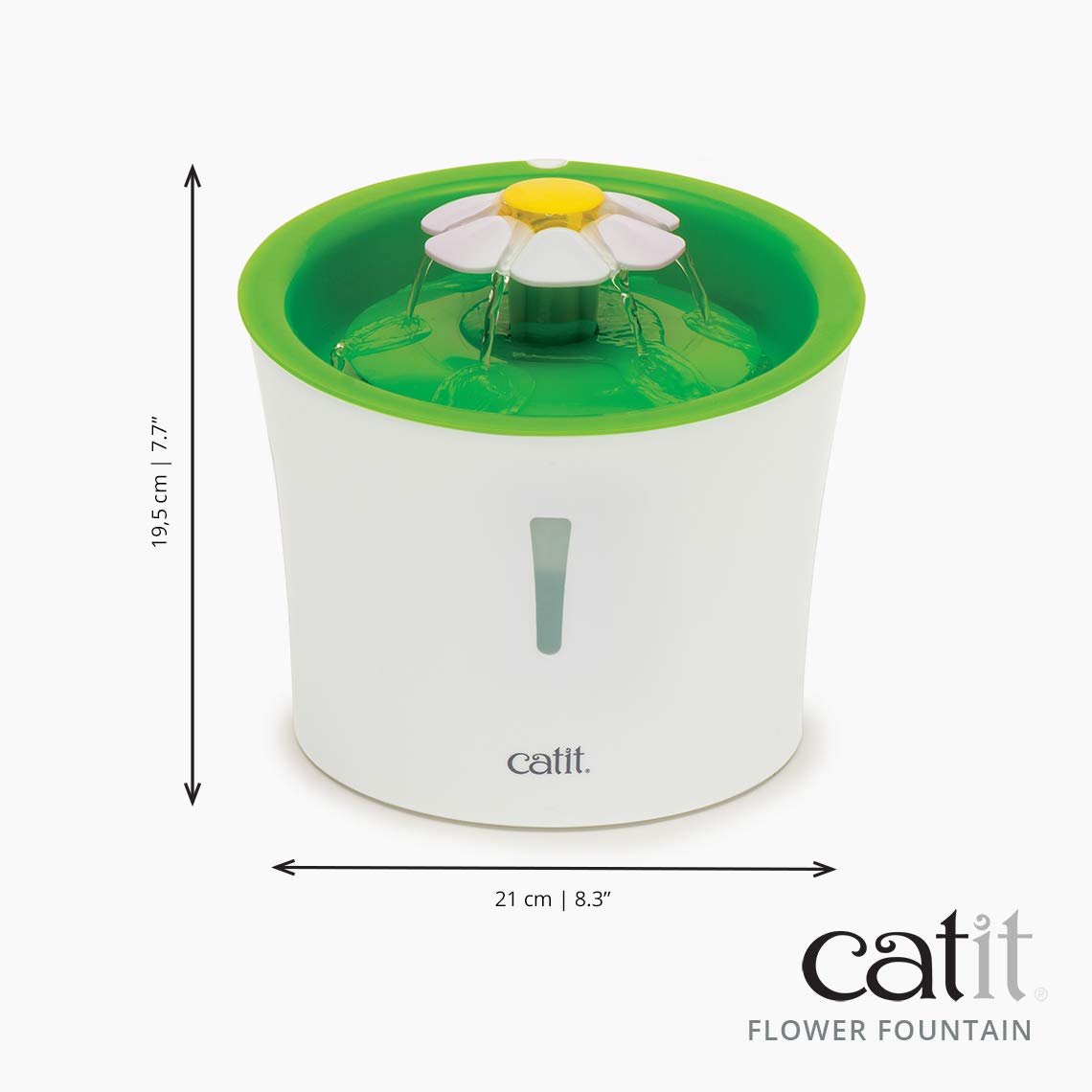 Catit Senses 2.0 Flower Fountain, 3 L Cat Water Fountain, Green 🍁 All In One Marketplace Canada