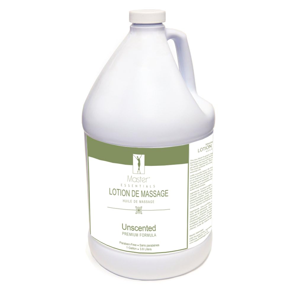 Master Massage Unscented Superior Grade Massage Lotion in 1 Gallon Bottles