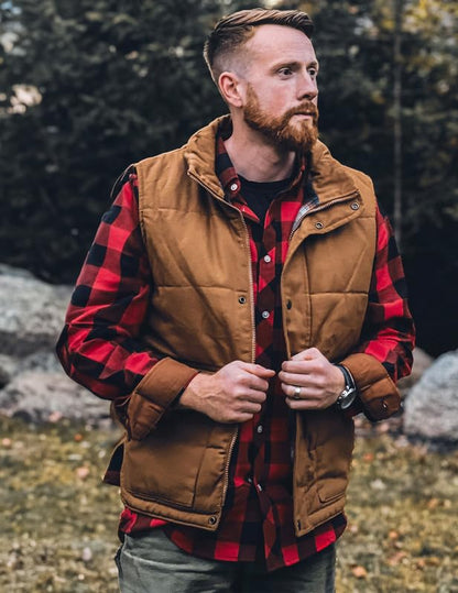 TARAINYA Men's Flannel Plaid Button Down Long Sleeve Shirt with Pockets 🍁 All In One Marketplace Canada