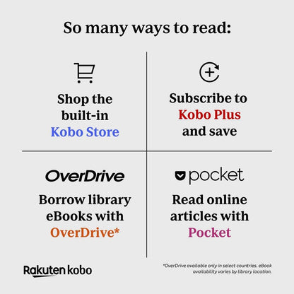 Kobo Clara Colour | Colour eReader | 6” Glare-Free Colour E Ink Kaleido 3 Display | Dark Mode Option | Waterproof | Audiobooks | 16GB of Storage (Black)