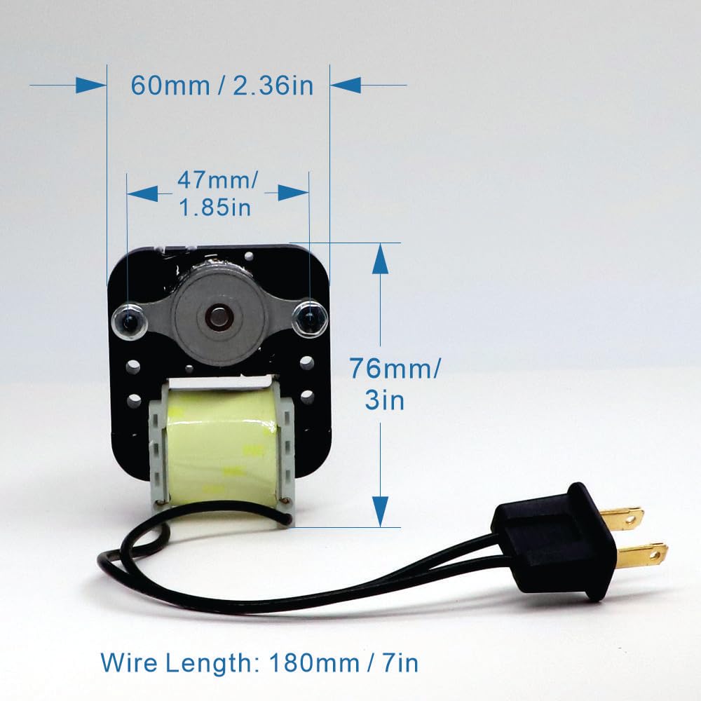 SM550, Universal Bathroom Vent Fan Motor Replacement Kit, 50 CFM, Compatible with Bay Motors, Sears 569, Uppco, Ventorola E498-1, Dayton, Nutone Broan and Many Other Units (1 Pack - Available at All In One Marketplace Canada
