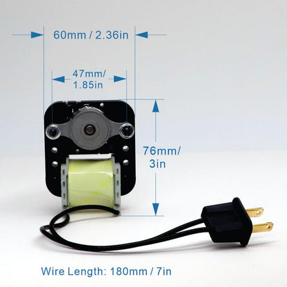 SM550, Universal Bathroom Vent Fan Motor Replacement Kit, 50 CFM, Compatible with Bay Motors, Sears 569, Uppco, Ventorola E498-1, Dayton, Nutone Broan and Many Other Units (1 Pack - Available at All In One Marketplace Canada