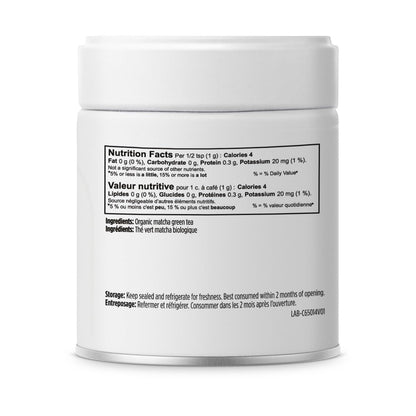 Jade Leaf Organic Ceremonial Grade Matcha Green Tea Powder - Pure Japanese First Harvest 30g Tin