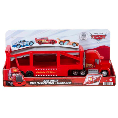 Mattel Disney Pixar Cars Mack Hauler, 13-inch Toy Transporter Truck with Ramp & Carry Storage for 12 Vehicles, Toy for Kids Ages 4 Years Old & Up Mattel