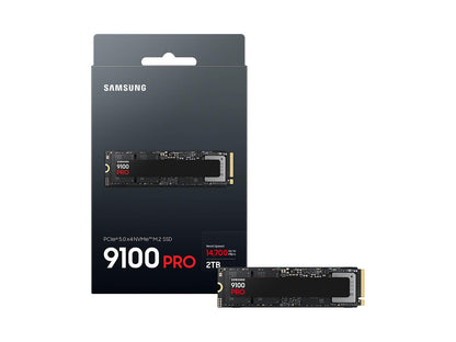 Samsung 9100 PRO Series - 2TB PCIe 5.0 x4, NVMe 2.0, M.2 Internal SSD, Up to 14,700MB/s, Fast Speed, Thermal Contorl, MZ-VAP2T0B/AM [Canada Version] Samsung